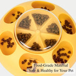 Interactive Dog Treat Dispenser Bowl for Slow Feeding Training Play - GreenFur