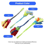 Interactive Dog Tug Toy with Bungee Handle for Training and Fetch - GreenFur