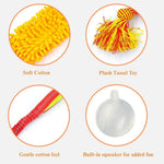 Interactive Dog Tug Toy with Treat Dispensing Ball and Plush Mop Section - GreenFur