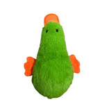 Interactive Durable Chew Squeaky Plush Duck Dog Toy - GreenFur