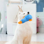 Interactive Durable Chew Squeaky Plush Duck Dog Toy - GreenFur