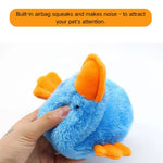 Interactive Durable Chew Squeaky Plush Duck Dog Toy - GreenFur