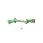 Interactive Durable Colorful Chew Pet Cotton Rope Dog Toy - GreenFur