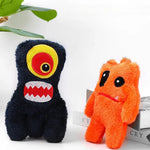 Interactive Durable Plush Monster Squeaky Chew Toy for Puppies - GreenFur