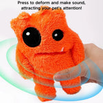 Interactive Durable Plush Monster Squeaky Chew Toy for Puppies - GreenFur