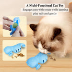 Interactive Fish Toy Silicone Feeder Cat Chew Toy - GreenFur