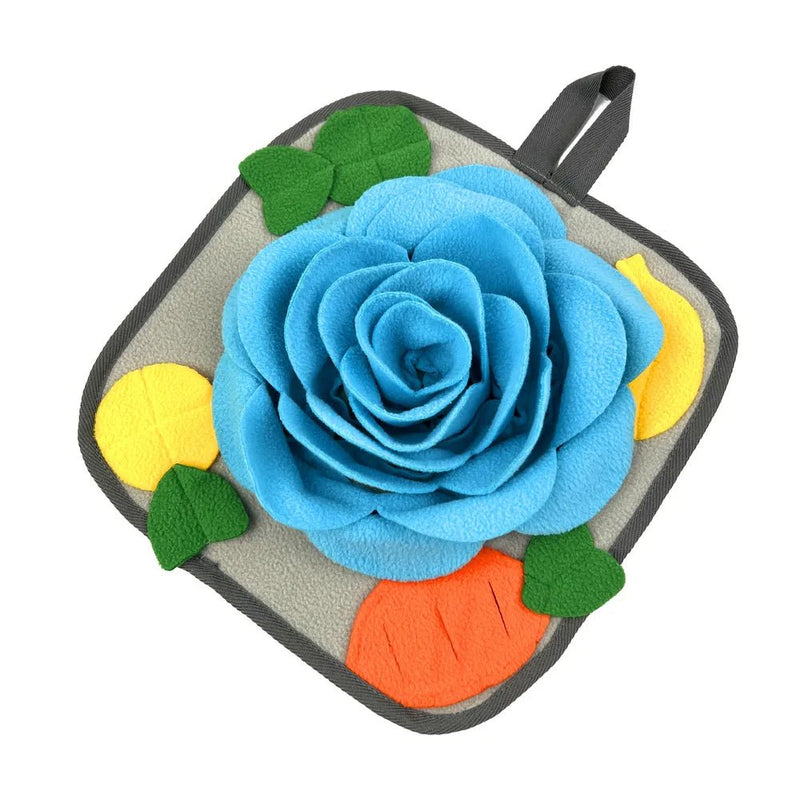 Interactive Flower - Shaped Foraging Mat for Small Pets Stress - Relief - GreenFur