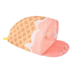 Interactive Foldable Cute Pink Ice Cream Cone Cat Tunnel - GreenFur