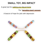 Interactive Food Hiding Chew Rope Squeaky Plush Dog Toy - GreenFur