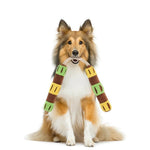 Interactive Food Hiding Chew Rope Squeaky Plush Dog Toy - GreenFur