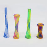Interactive Fun Colorful Cat Plastic Coil Spring Toy for Cats Swat Hunt Scratching - GreenFur