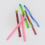 Interactive Fun Colorful Cat Plastic Coil Spring Toy for Cats Swat Hunt Scratching - GreenFur
