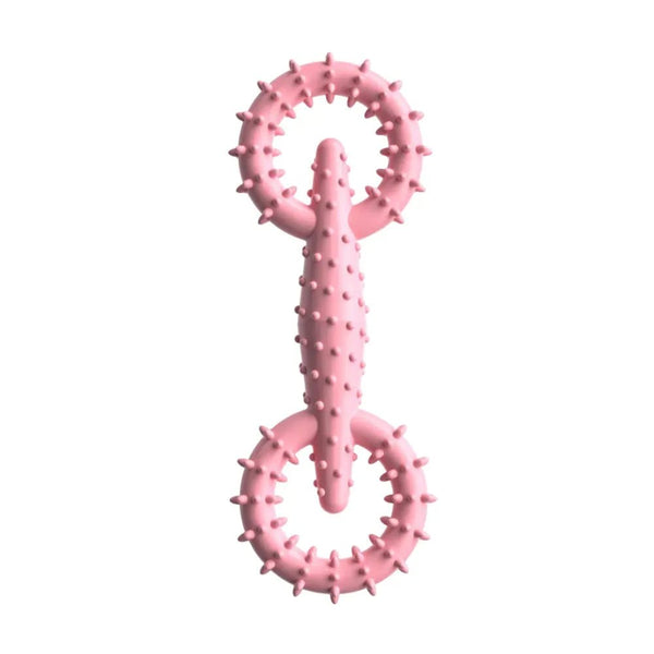 Interactive Grinding Teeth Pull Ring Dog Chew TPR Pet Toys - GreenFur