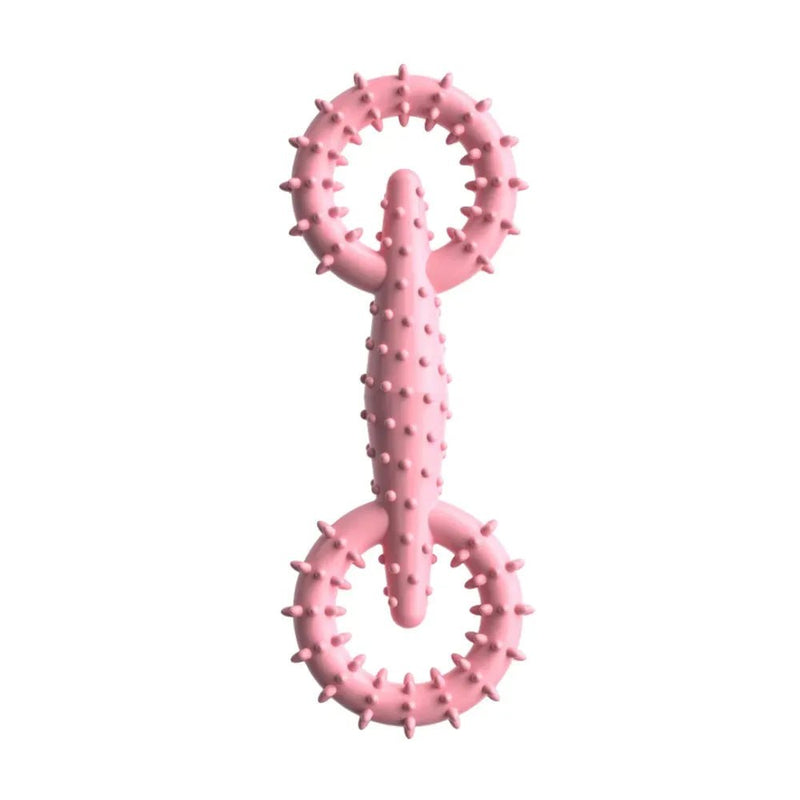 Interactive Grinding Teeth Pull Ring Dog Chew TPR Pet Toys - GreenFur
