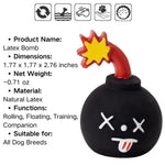 Interactive Natural Latex Dog Toy BB Squeaker Bomb for Small Breeds - GreenFur