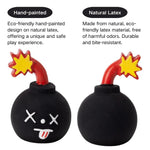 Interactive Natural Latex Dog Toy BB Squeaker Bomb for Small Breeds - GreenFur