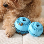 Interactive Natural Rubber Pet Treat Toys Leakage Food Dog Toy Ball - GreenFur
