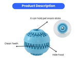 Interactive Natural Rubber Pet Treat Toys Leakage Food Dog Toy Ball - GreenFur