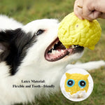 Interactive Owl Shape Chew Toys with Squeaky for Dog - GreenFur