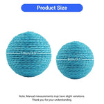 Interactive Paper Rope Ball Cat Toy with Crinkle Sound - GreenFur