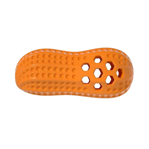 Interactive Peanut Shape Dog Leakage Food Chew TPR Pet Treat Toys - GreenFur