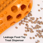 Interactive Peanut Shape Dog Leakage Food Chew TPR Pet Treat Toys - GreenFur
