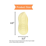 Interactive Peanut Shaped Squeaky Dog Chew Toy - GreenFur