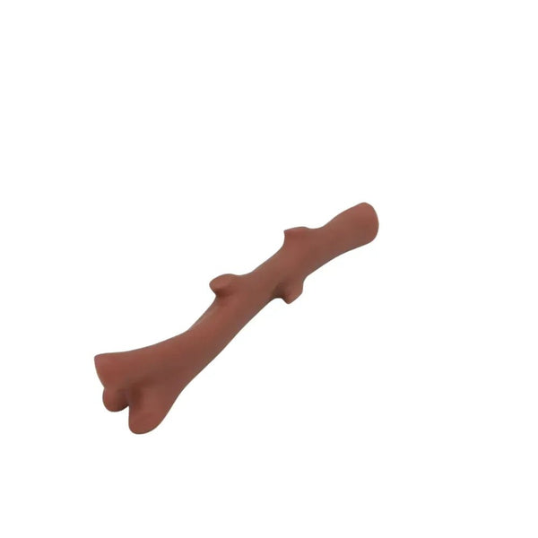 Interactive Pet Brown Squeaky Branch Shape Vinyl Dog Toys - GreenFur