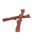 Interactive Pet Brown Squeaky Branch Shape Vinyl Dog Toys - GreenFur