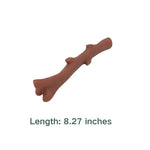 Interactive Pet Brown Squeaky Branch Shape Vinyl Dog Toys - GreenFur
