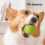 Interactive Pet Chew Toy Elastic Squeaky TPR Dog Ball - GreenFur