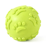 Interactive Pet Chew Toy Elastic Squeaky TPR Dog Ball - GreenFur
