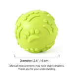 Interactive Pet Chew Toy Elastic Squeaky TPR Dog Ball - GreenFur