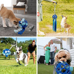 Interactive Pet Toy Ball TPR Hollow Sound Ball for Dogs and Cats - GreenFur
