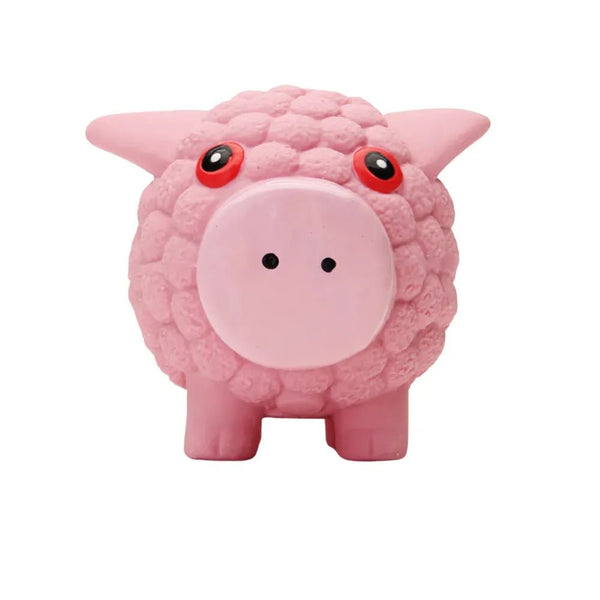 Interactive Pig Shape Chew Toys with Squeaky for Dog - GreenFur