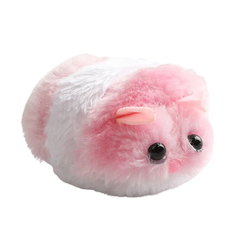 Interactive Pimp Mouse Shape Plush Cat Toy - GreenFur