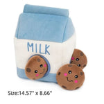 Interactive Plush Dog Toy Milk Bottle for Dogs - GreenFur