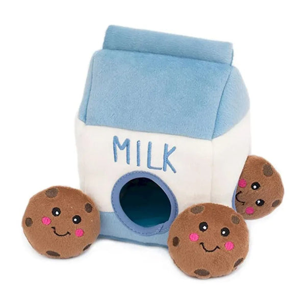 Interactive Plush Dog Toy Milk Bottle for Dogs - GreenFur