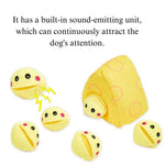 Interactive Plush Dog Toy with Squeaker Cheese Cake for Dogs - GreenFur
