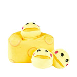 Interactive Plush Dog Toy with Squeaker Cheese Cake for Dogs - GreenFur