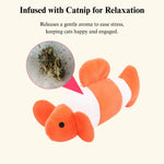 Interactive Plush Ocean Fish Cat Toy Self Play Chew Toy - GreenFur