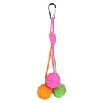 Interactive Rope Hanging Sisal Ball Toy for Cats - GreenFur