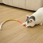 Interactive Safe Teeth Cleaning Kittens Cat Rope Toy - GreenFur