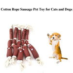 Interactive Sausage Dog Chew Toy Durable PVC Pet Toy For Teeth Cleaning - GreenFur