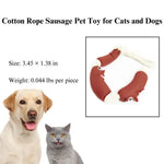 Interactive Sausage Dog Chew Toy Durable PVC Pet Toy For Teeth Cleaning - GreenFur