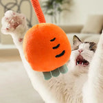 Interactive Self - Play Plush Chew Rope Toy for Cats - GreenFur