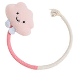 Interactive Self - Play Plush Chew Rope Toy for Cats - GreenFur