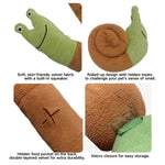 Interactive Snail Shaped Pet Toy Squeaky Foraging - GreenFur