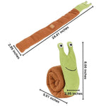 Interactive Snail Shaped Pet Toy Squeaky Foraging - GreenFur
