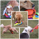 Interactive Sniff Slow Feeder Puzzle Toy for Dogs Snack Hiding Grooves - GreenFur